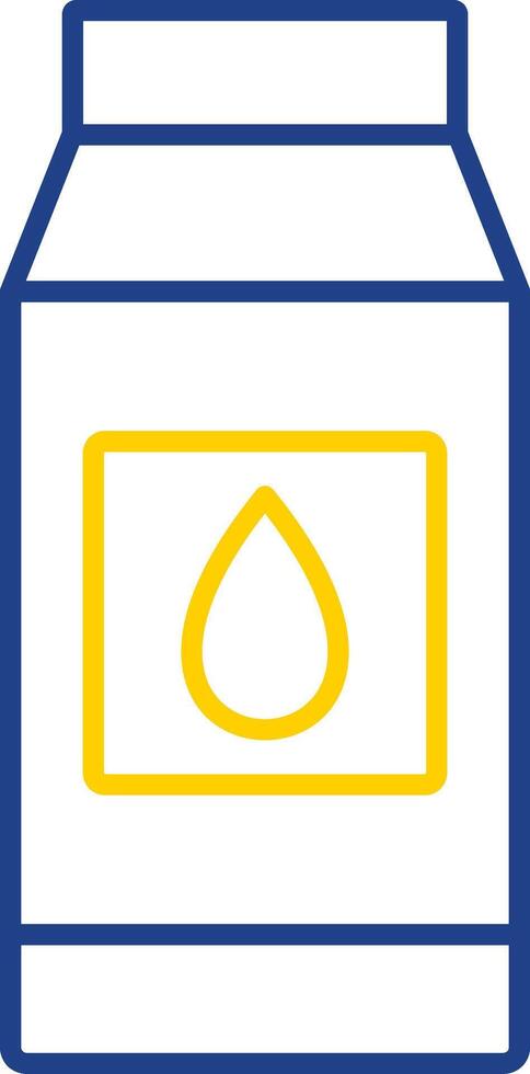 Milk Line Two Color Icon vector