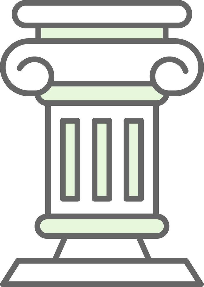 Pillar Fillay Icon vector