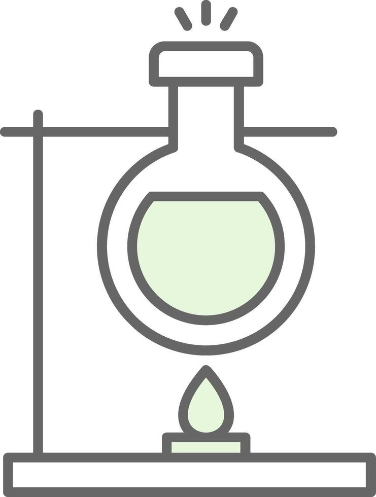 Bunsen Burner Fillay Icon vector