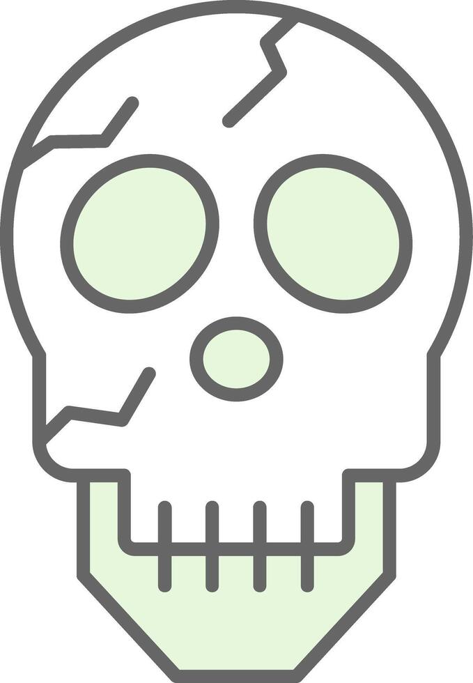 Skull Fillay Icon vector