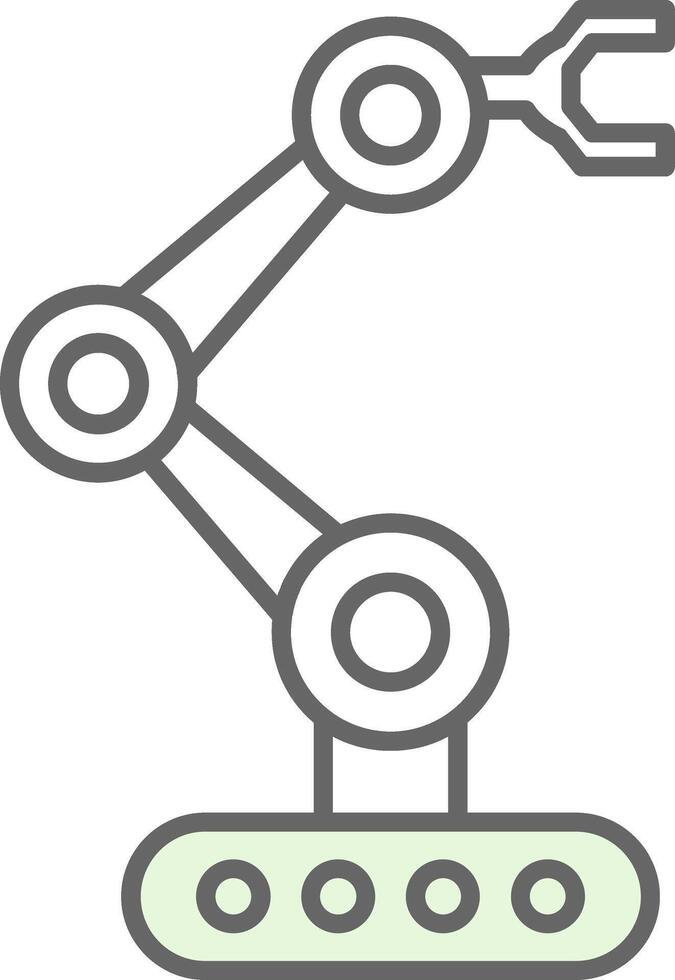 Robotics Fillay Icon vector