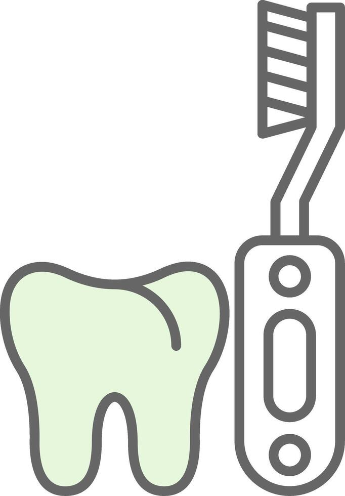 eléctrico cepillo de dientes relleno icono vector