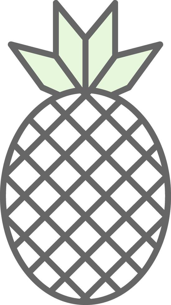 Pineapple Fillay Icon vector