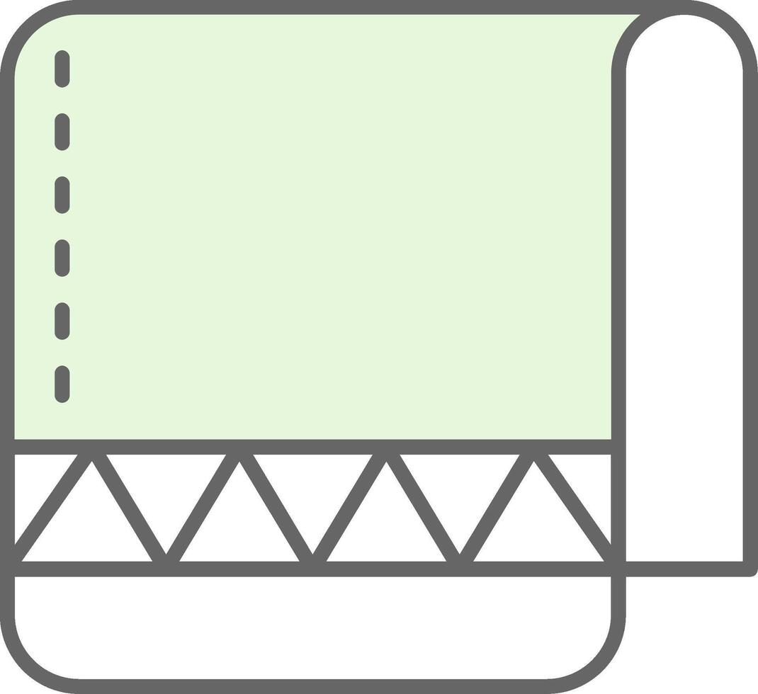 Towel Fillay Icon vector