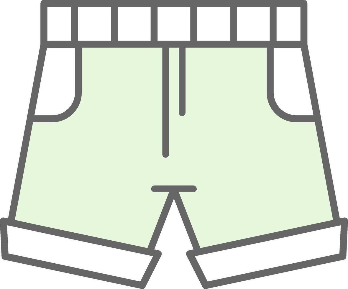 Shorts Fillay Icon vector