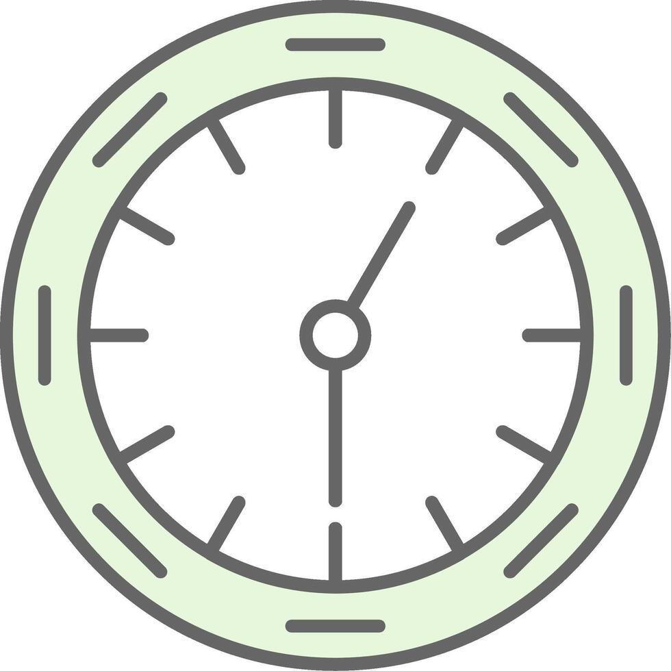 Wall Clock Fillay Icon vector