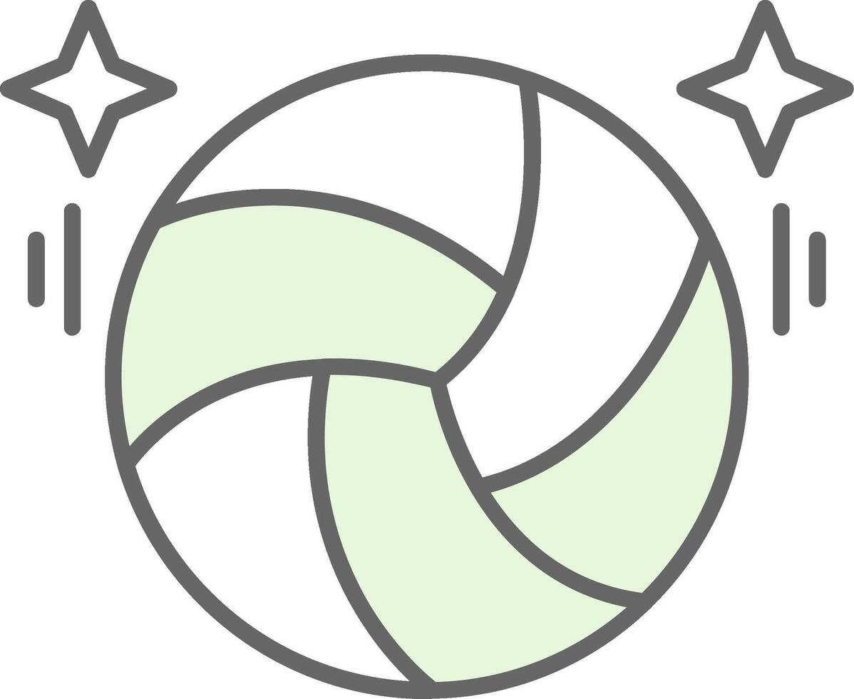 vóleibol relleno icono vector