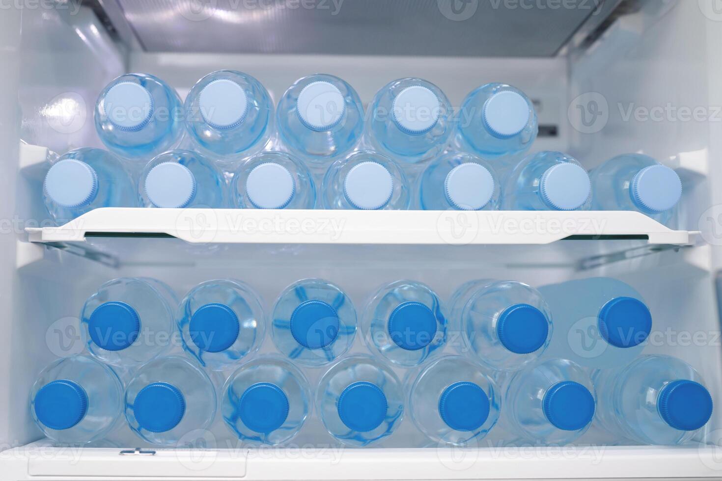 cold drinking water in the refrigerator photo