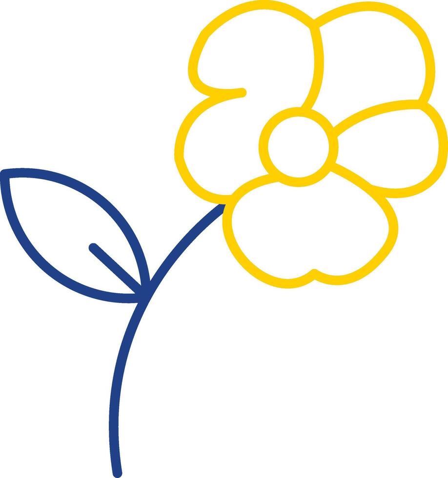 Mallow Line Two Color Icon vector
