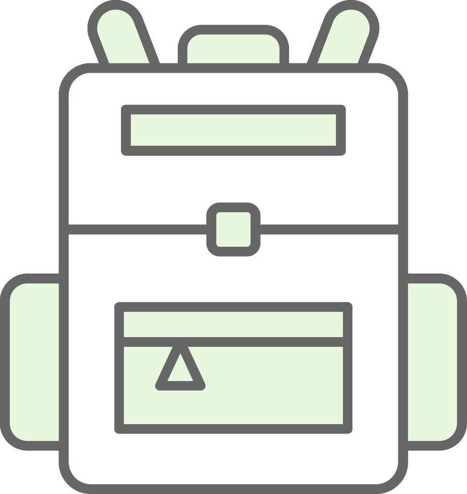 Backpack Fillay Icon vector