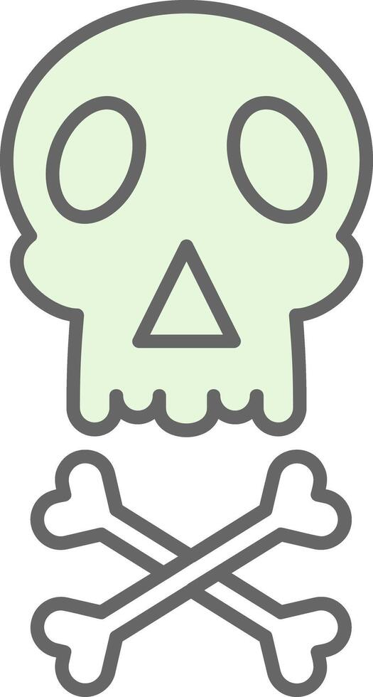 Skull Fillay Icon vector