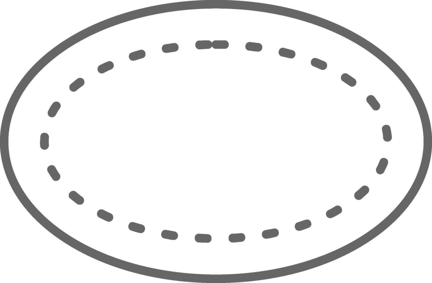 oval relleno icono vector