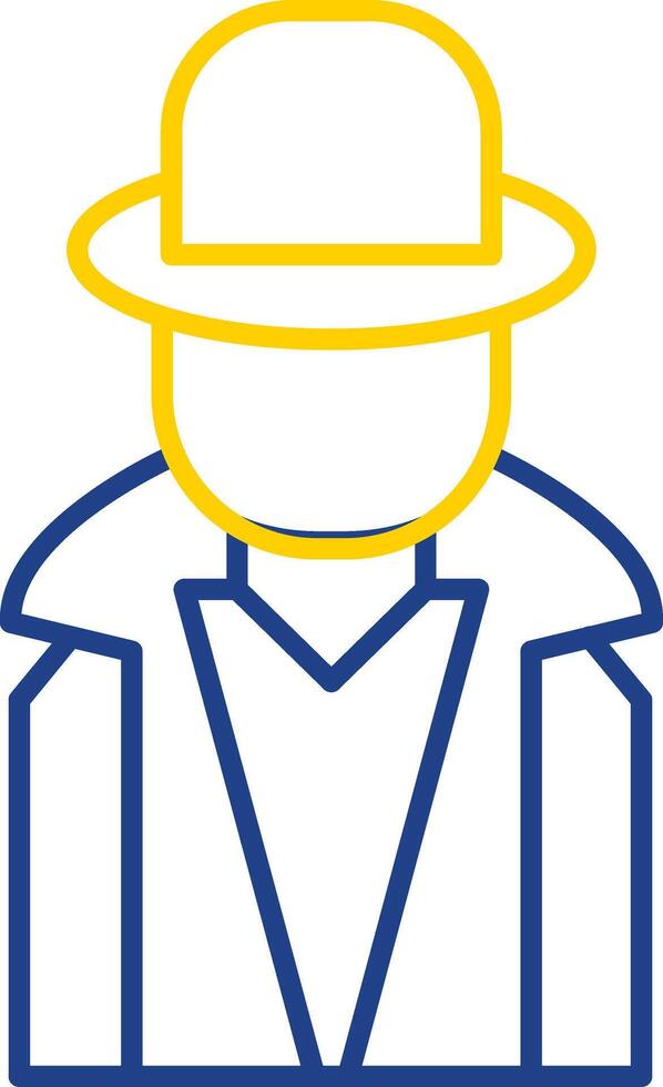 Hacker Line Two Color Icon vector