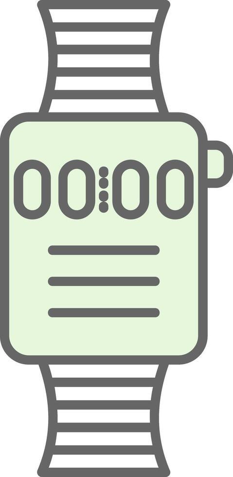 Smart Watch Fillay Icon vector