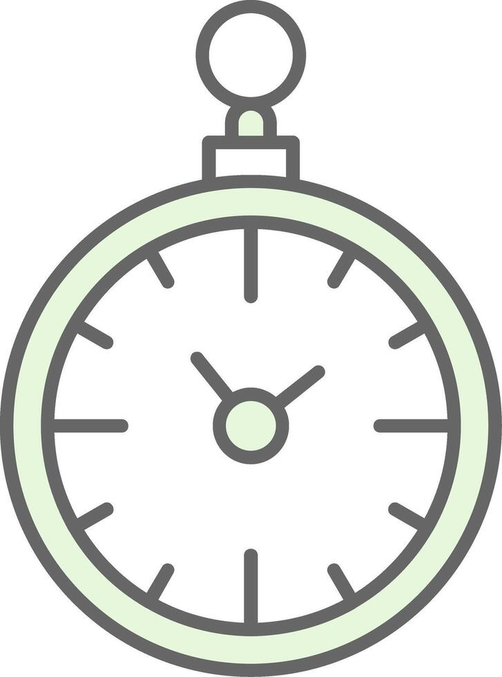 Pocket Watch Fillay Icon vector