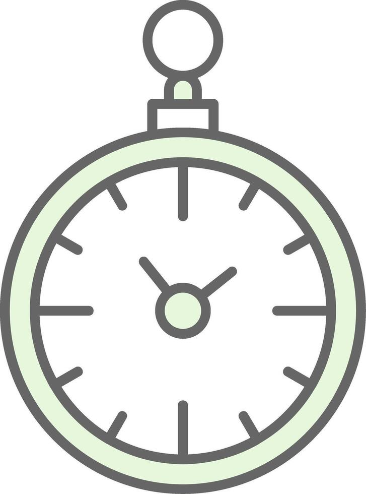 bolsillo reloj relleno icono vector