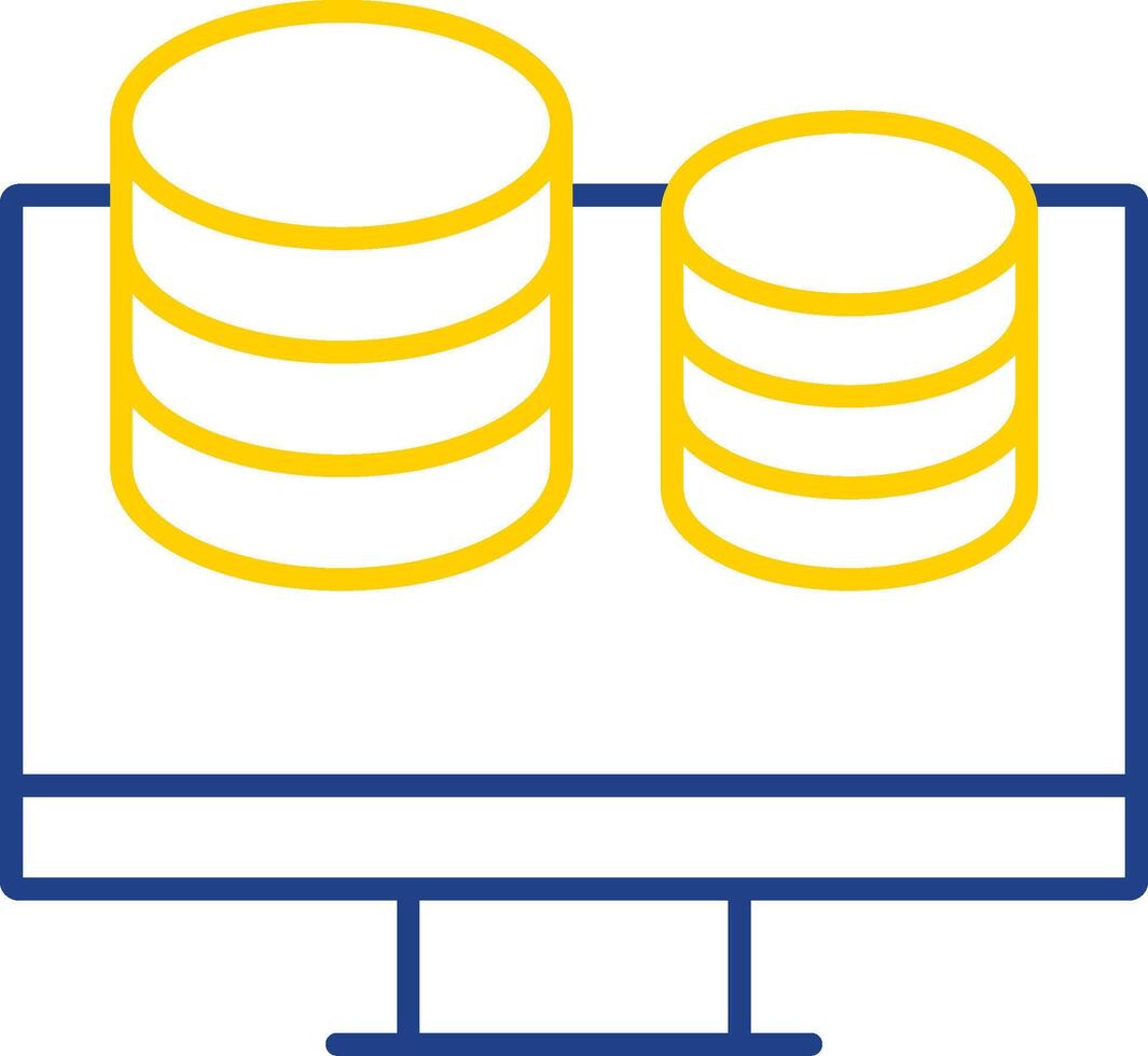 Finance Line Two Color Icon vector