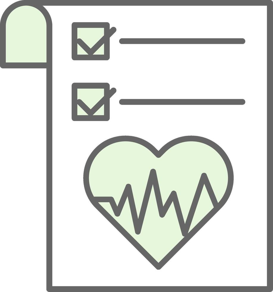 Health Graph Fillay Icon vector