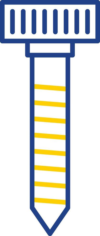Screw Line Two Color Icon vector