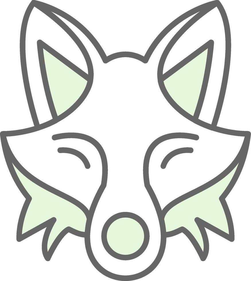 Fox Fillay Icon vector