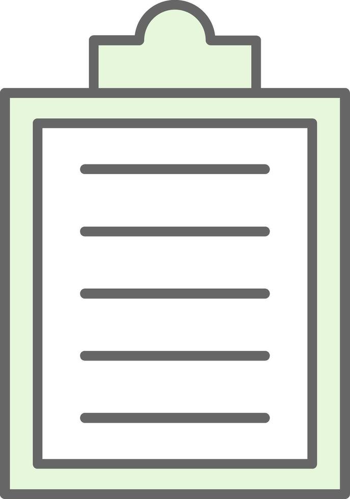 Clipboard Fillay Icon vector