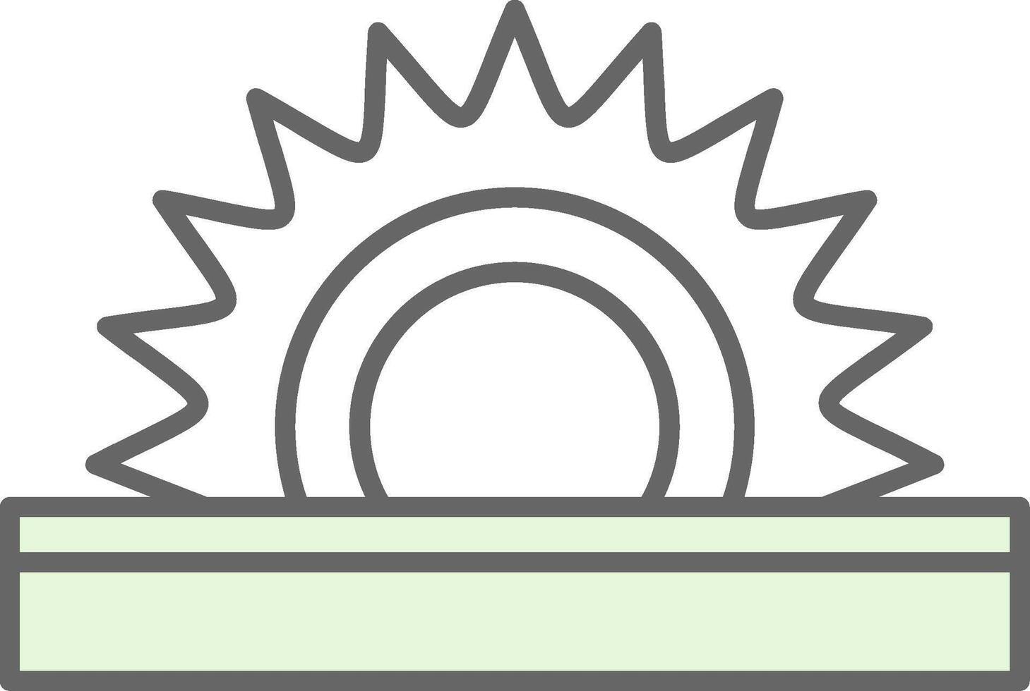 circular Sierra relleno icono vector