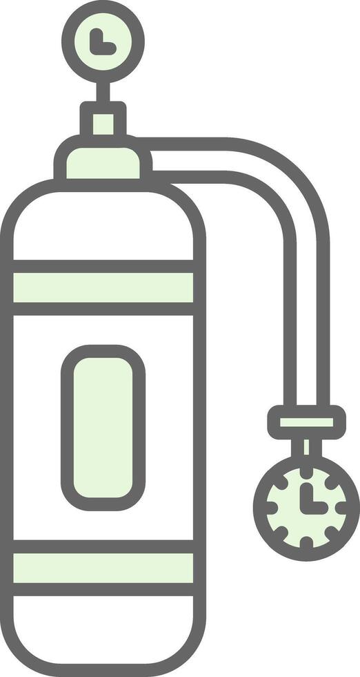 Oxygen Tank Fillay Icon vector