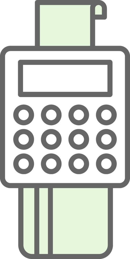 Bank Terminal Fillay Icon vector