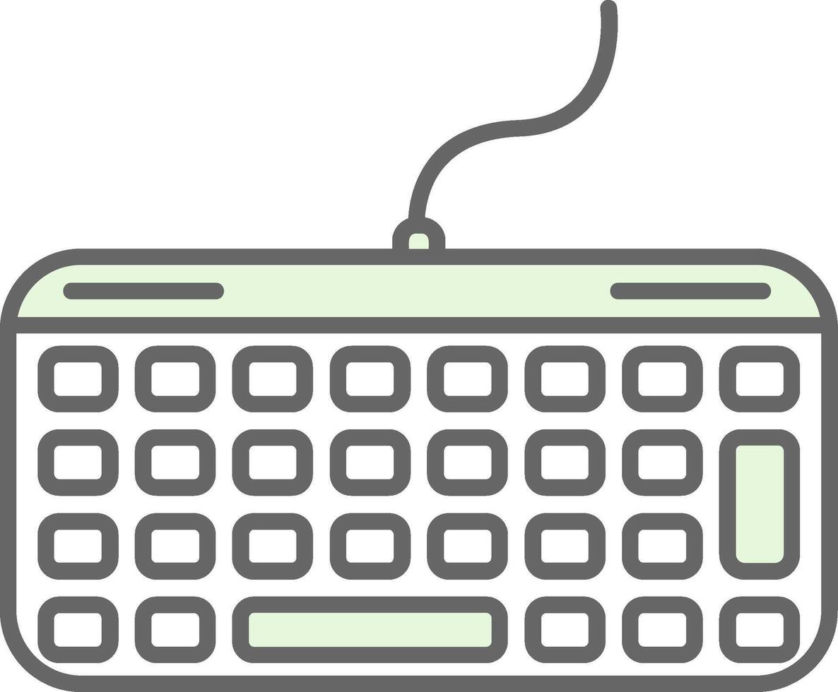 Keyboard Fillay Icon vector