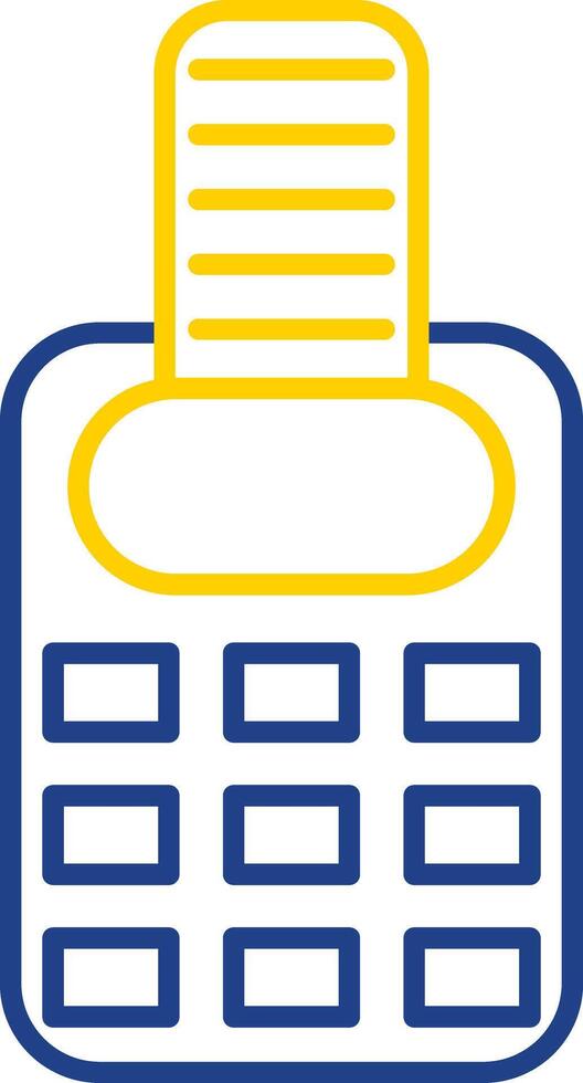 Point Of Service Line Two Color Icon vector