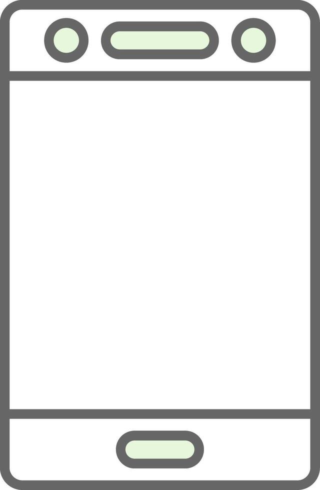 Mobile Fillay Icon vector