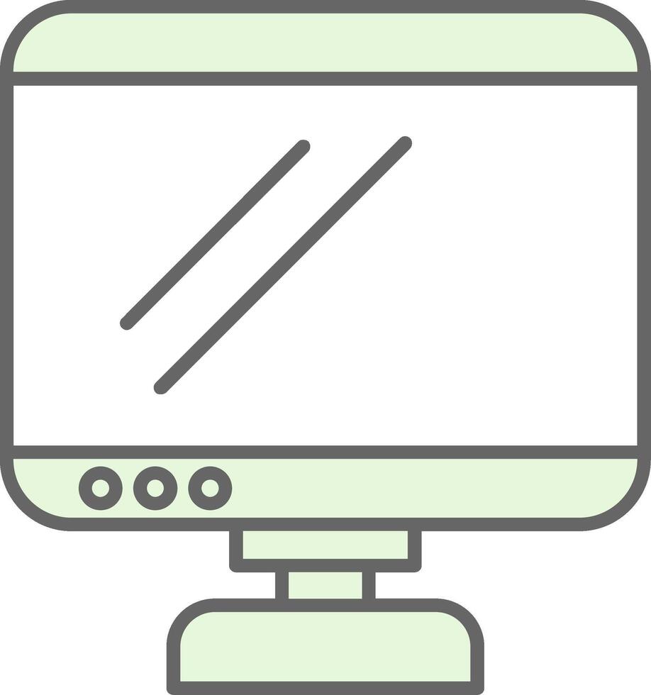 Monitor Fillay Icon vector