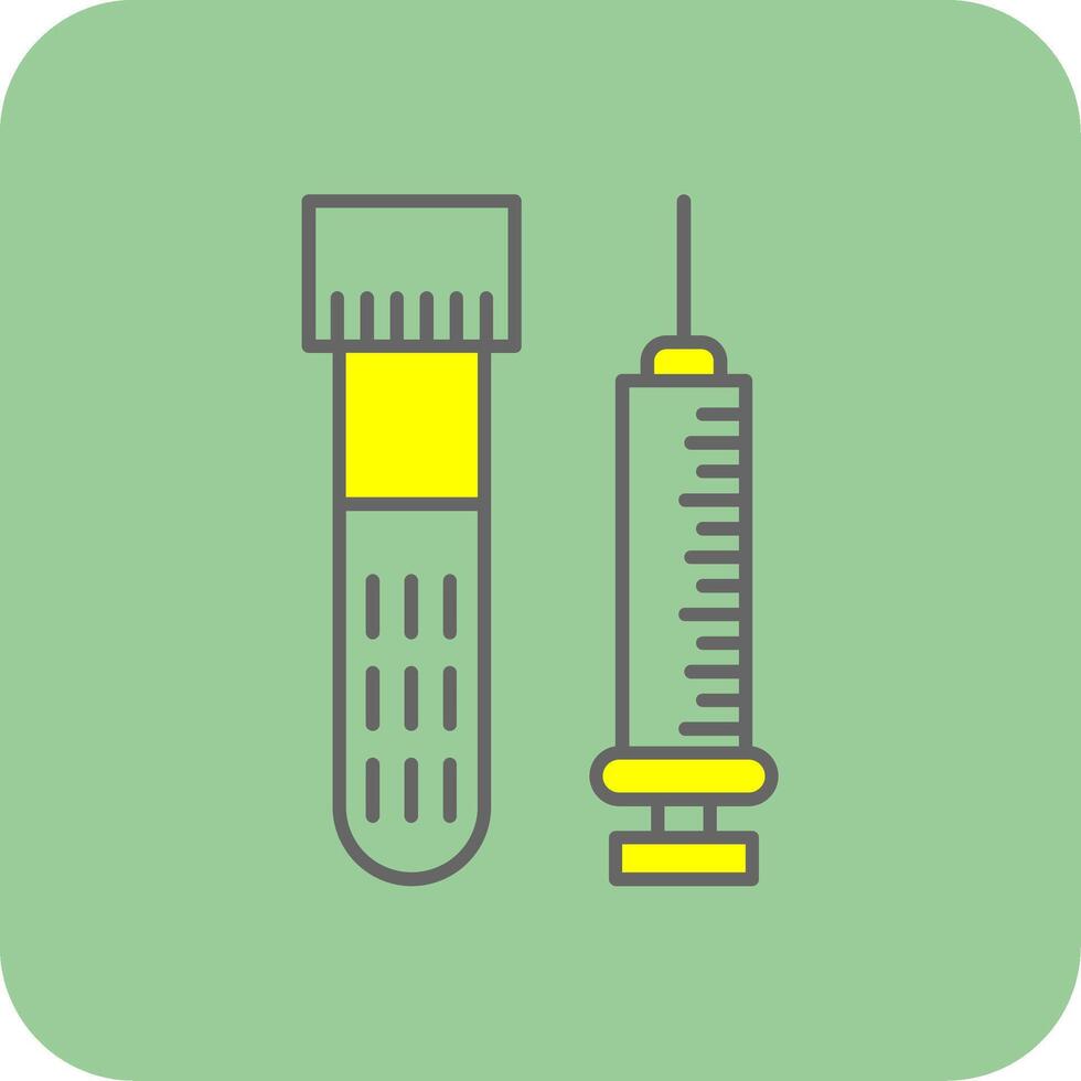 Injection Filled Yellow Icon vector