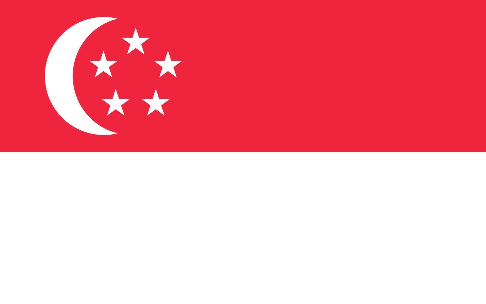 Singapore flag vector illustration. Singapore national flag.