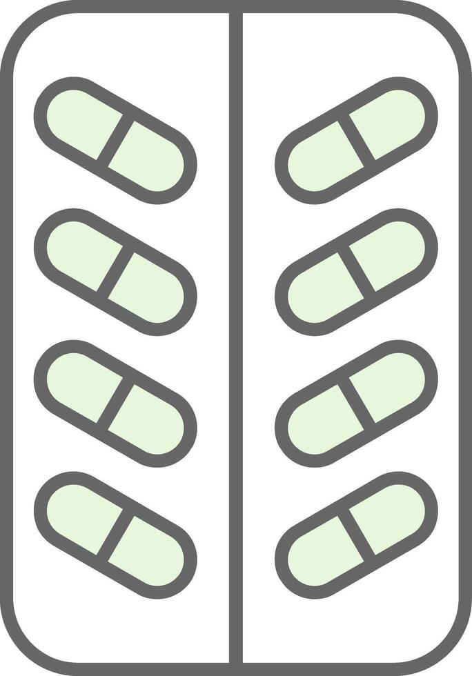 Pill Fillay Icon vector