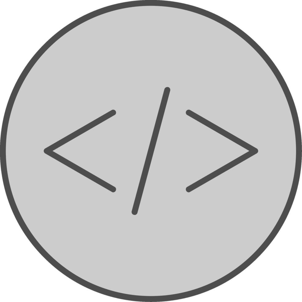 Coding Fillay Icon vector