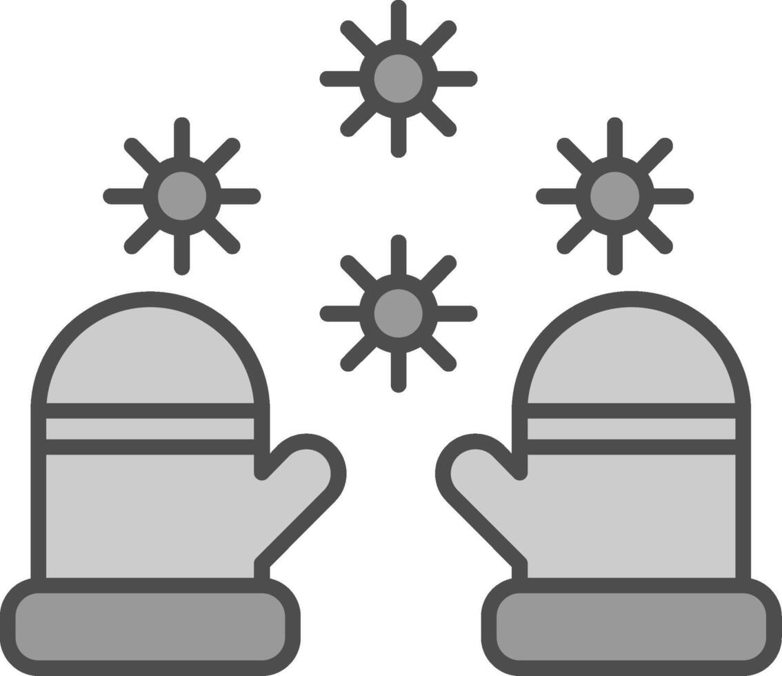 Winter gloves Fillay Icon vector