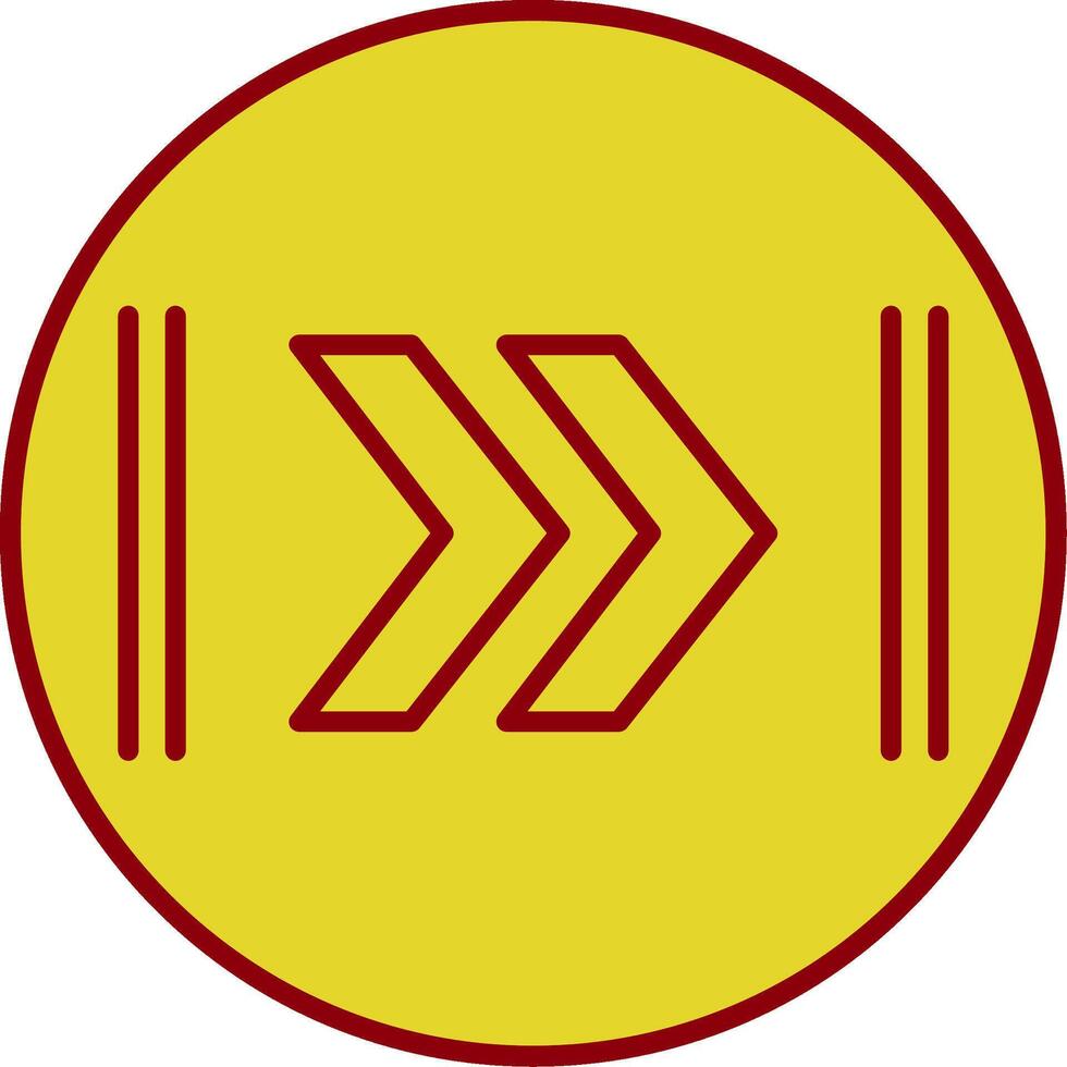 Fast Forward Line Two Color Icon vector