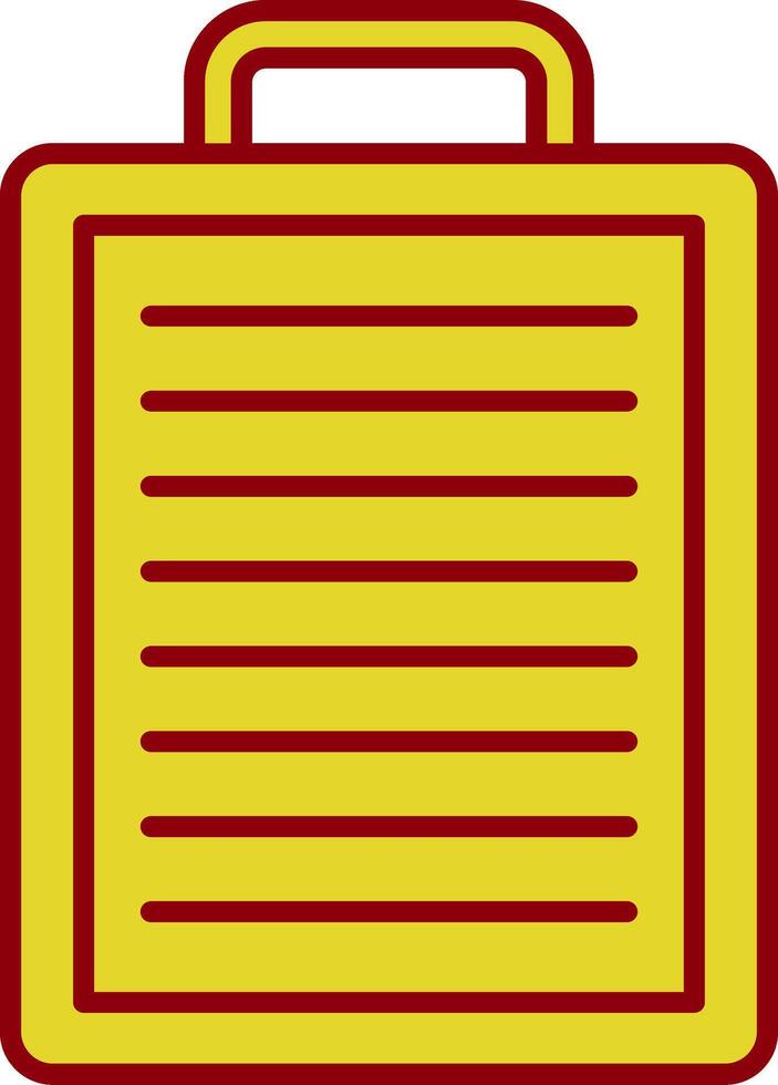 Clipboard Line Two Color Icon vector