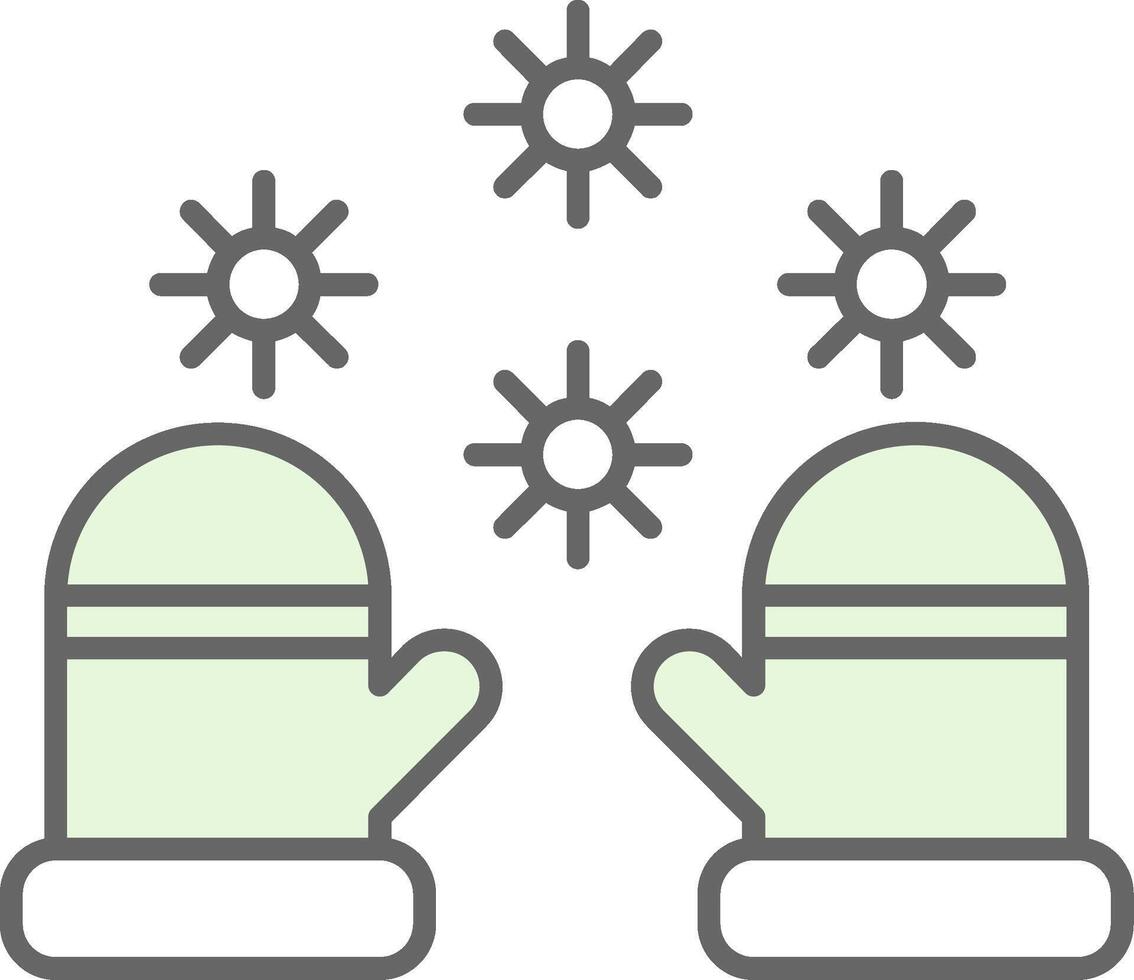 Winter gloves Fillay Icon vector