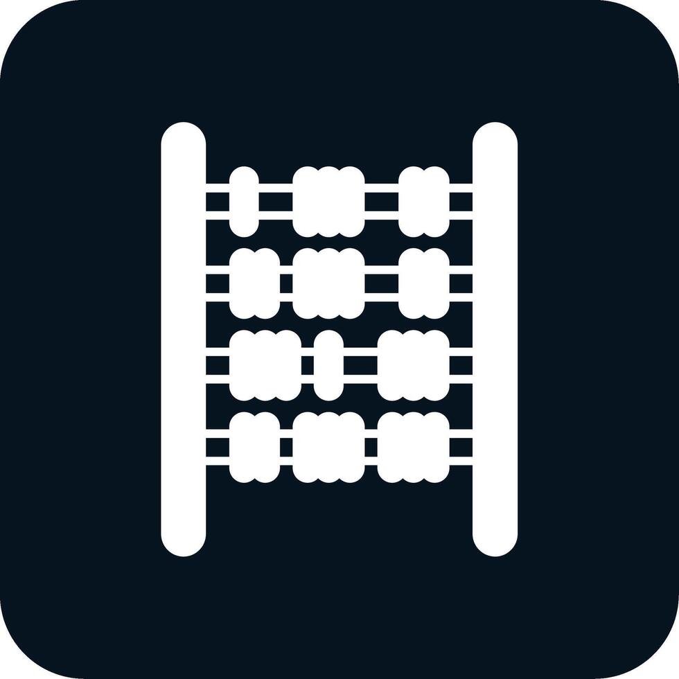 Abacus Glyph Two Color Icon vector