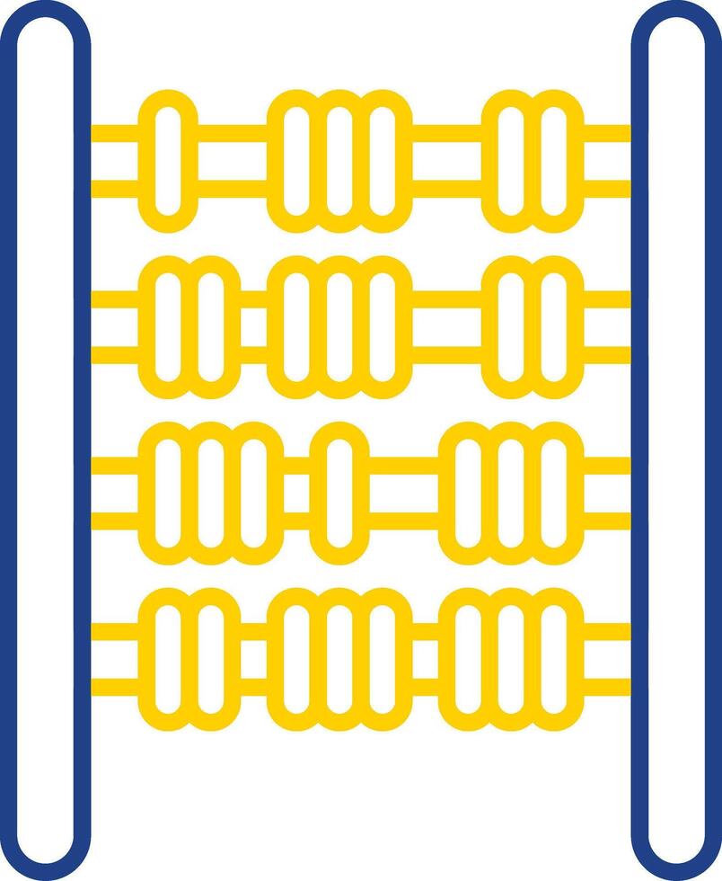 Abacus Line Two Color Icon vector