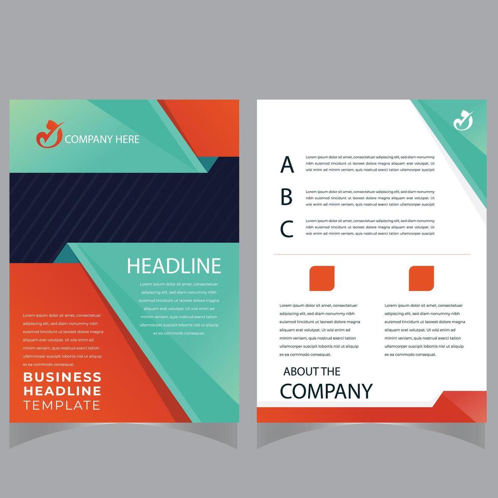 Corporate Business flyer template design vector