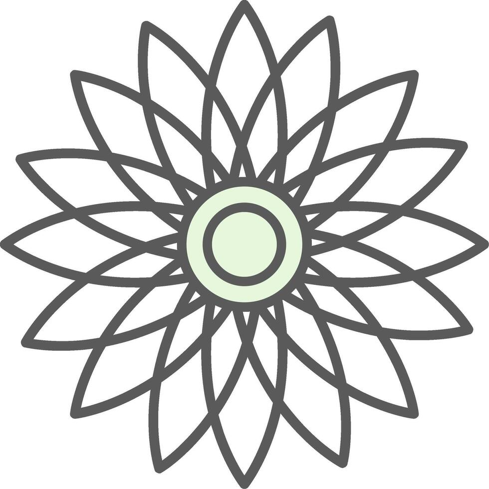 Sunflower Fillay Icon vector