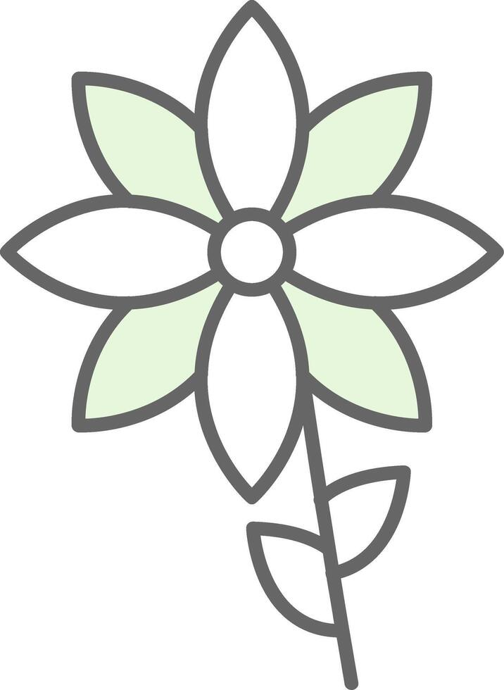 Flower Fillay Icon vector
