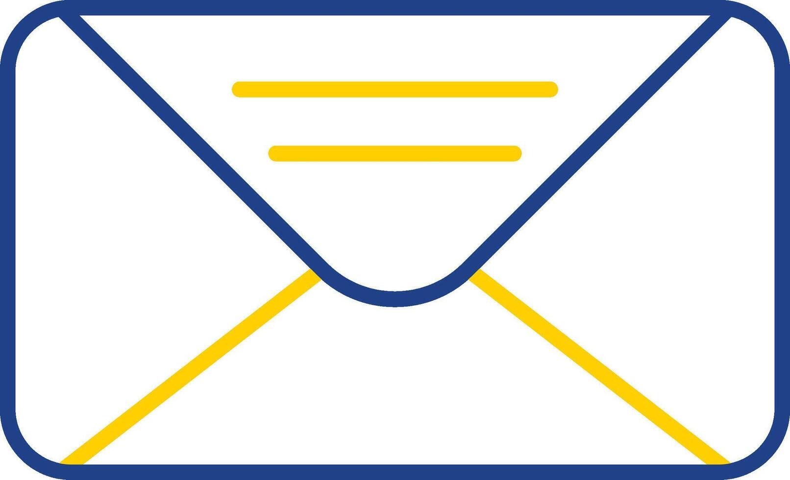 Mail Line Two Color Icon vector
