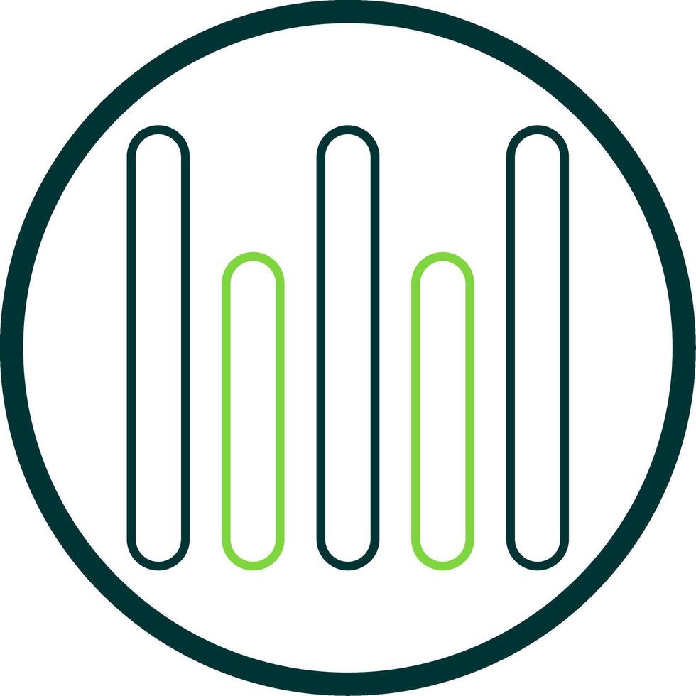Vertical Align Bottom Line Circle Icon vector