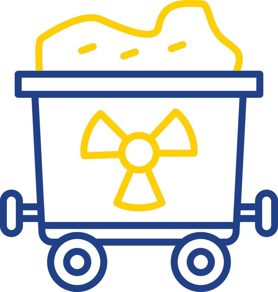 Uranium Line Two Color Icon vector