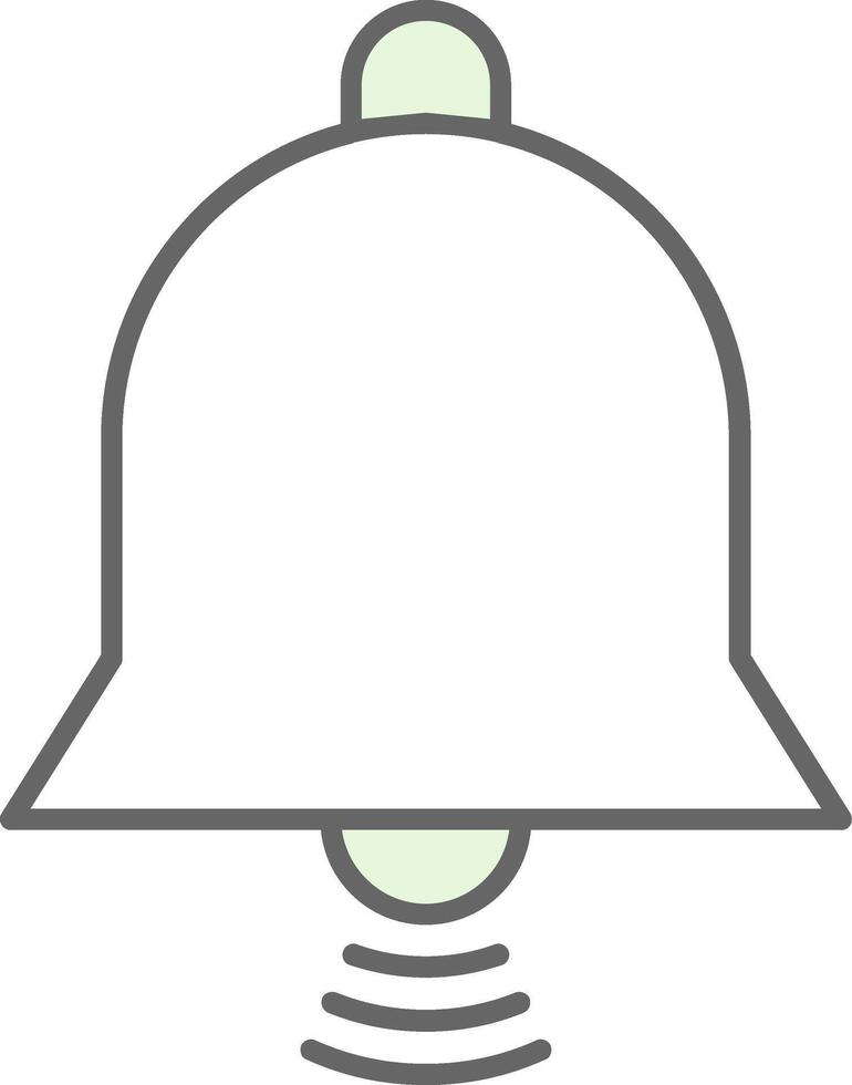 campana relleno icono vector