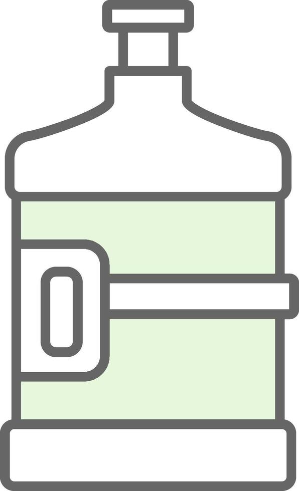 Water Flask Fillay Icon vector